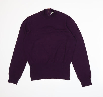 Linea Womens Purple  Knit Pullover Jumper Size M