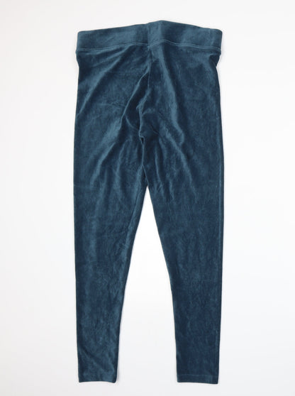 Womens UK Size 14 Marks and Spencer Regular Fit Sweatpants Blue Trousers