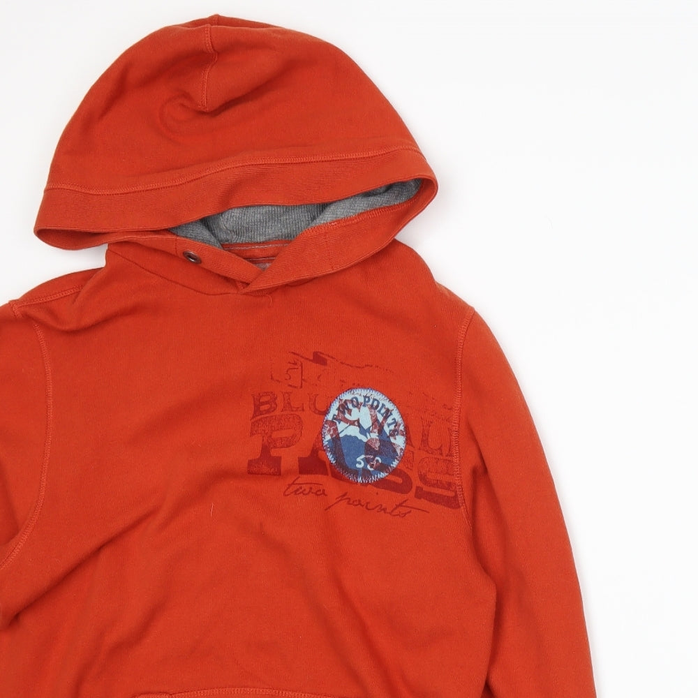 Mens UK Size S H&M Orange Pullover Hoodie