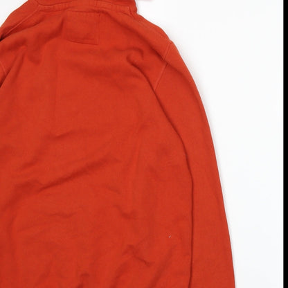 Mens UK Size S H&M Orange Pullover Hoodie