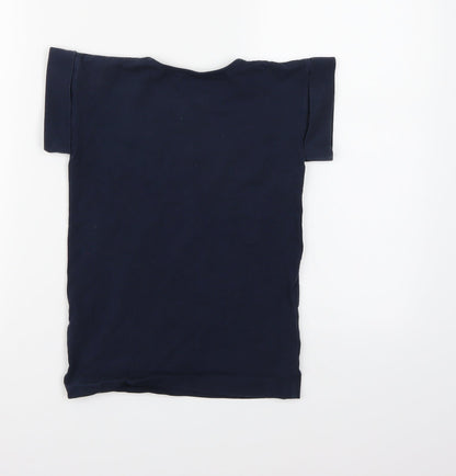JESSIE AND JAMES Boys Blue   Basic T-Shirt Size 10-11 Years