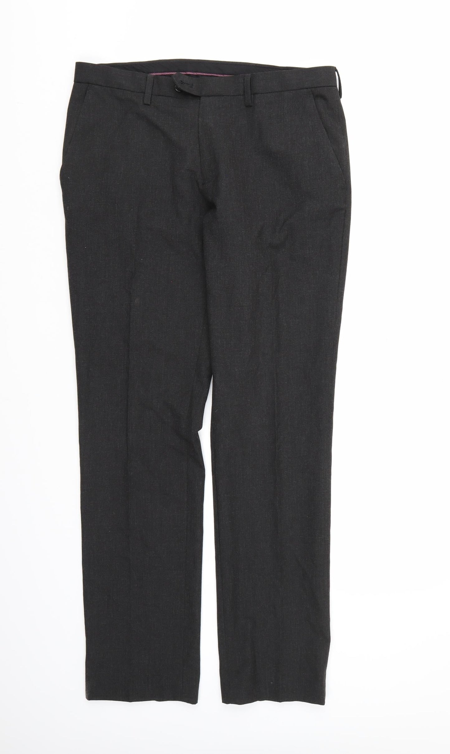 NEXT Mens Grey  Rayon Trousers   L31 in