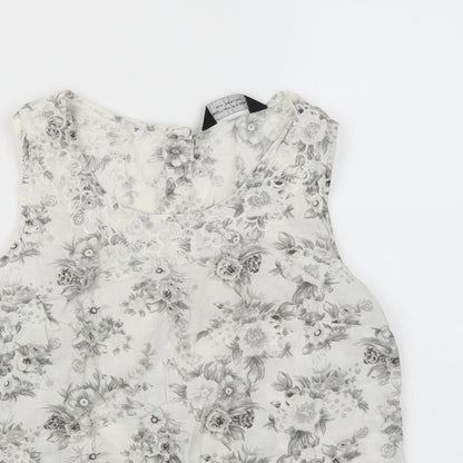 Womens UK Size 10 Dorothy Perkins White Camisole Tank