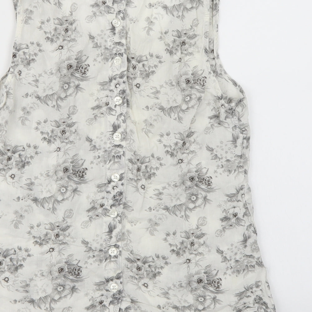 Womens UK Size 10 Dorothy Perkins White Camisole Tank