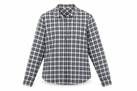 Preworn Womens Blue Check  Basic Button-Up Size XL