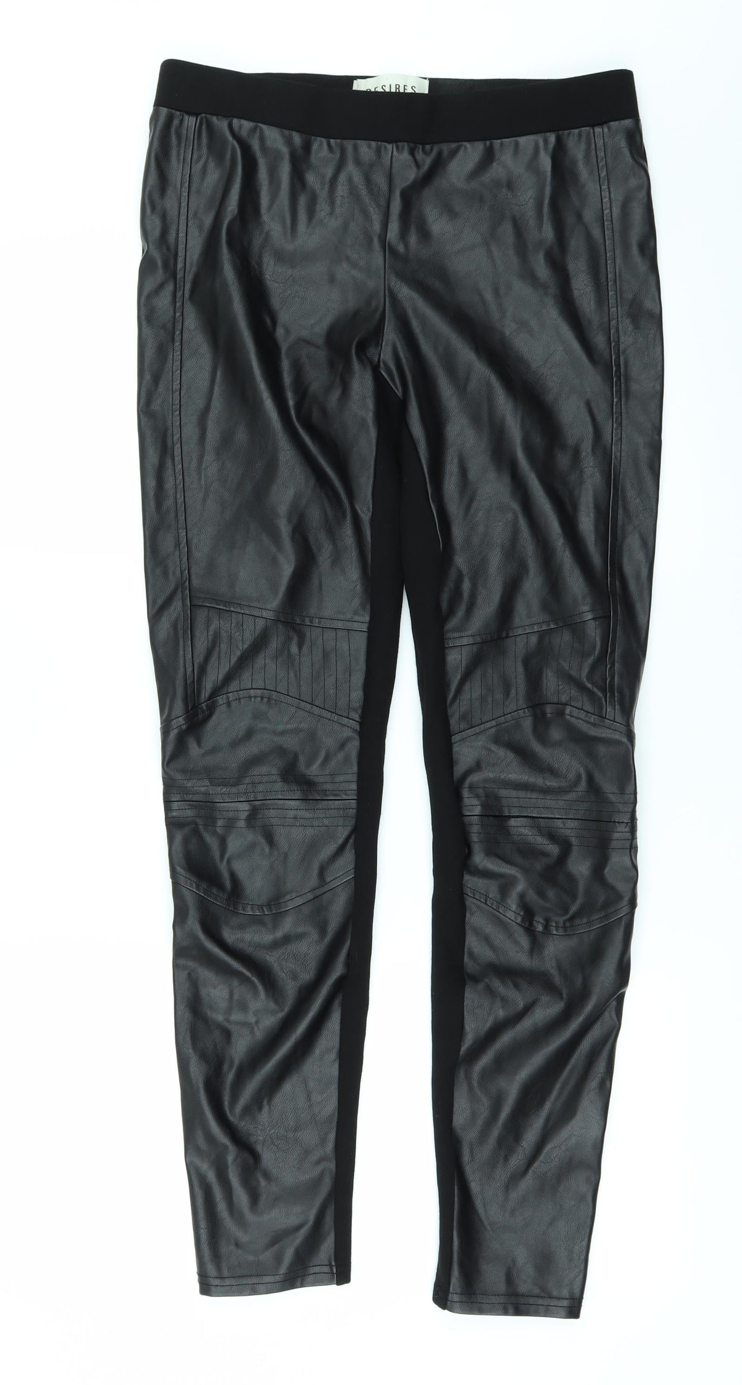 Desires Womens Black   Trousers  Size M L26 in