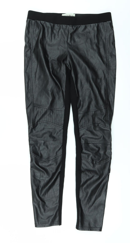 Desires Womens Black   Trousers  Size M L26 in