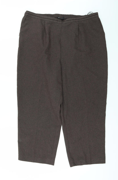 Womens UK Size 20 BM Regular Fit  Brown Trousers