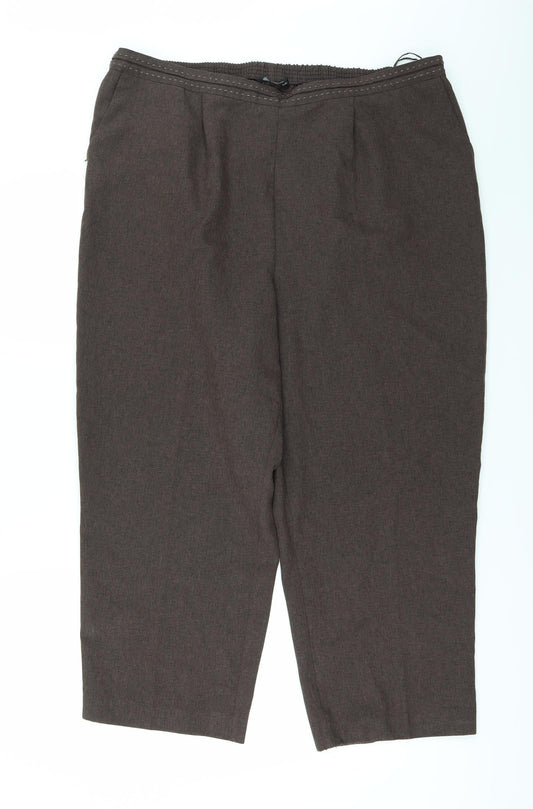 BM Womens Brown   Trousers  Size 20 L25 in