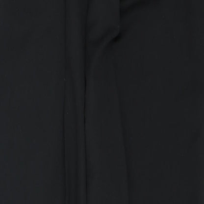 Womens UK Size 16 Preworn Regular Fit  Black Trousers