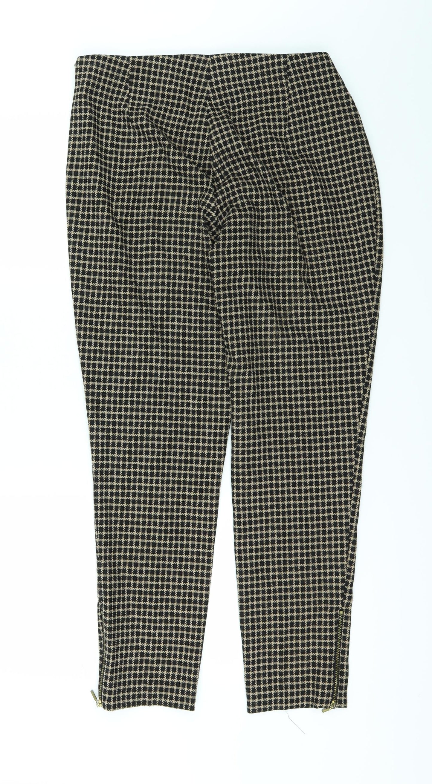 Womens UK Size 12 F&F Regular Fit  Black Trousers