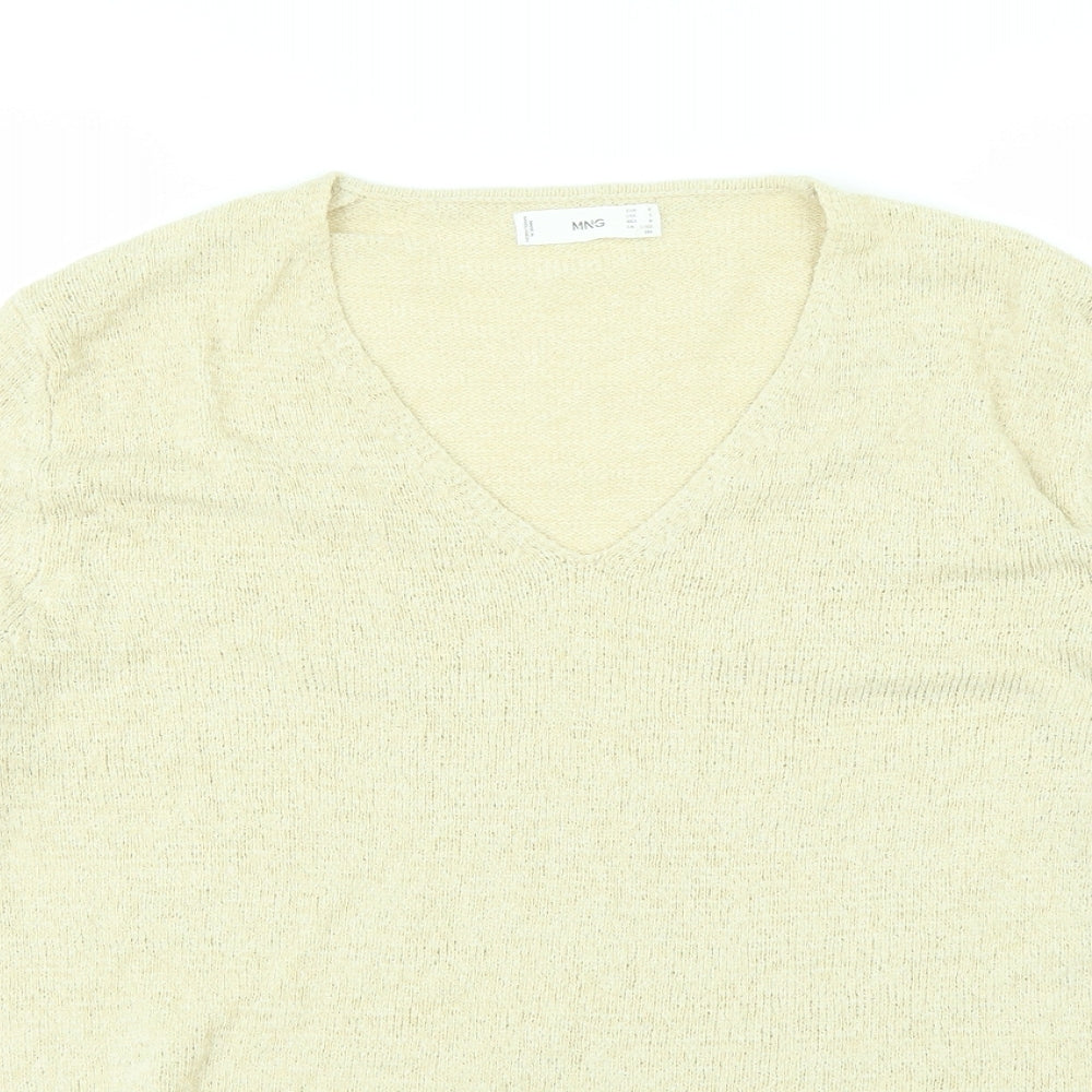 mng Womens White   Pullover Jumper Size M