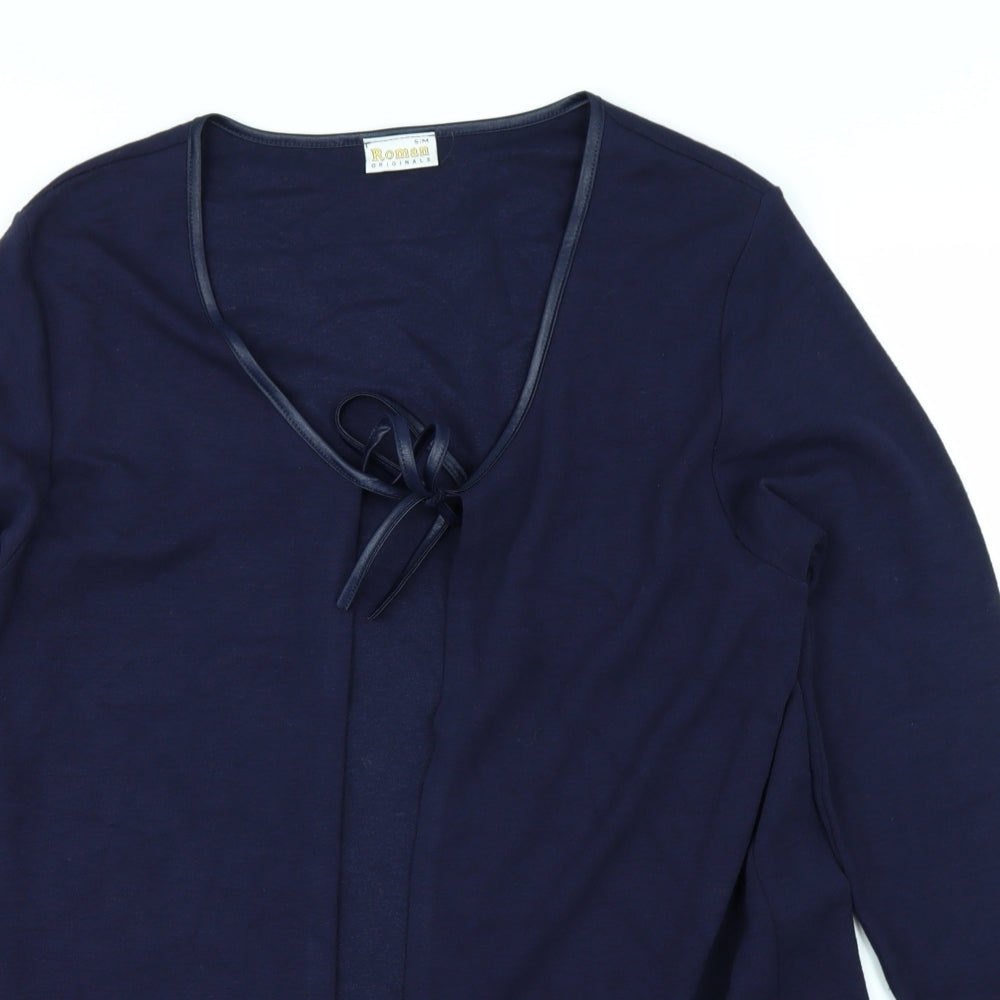 Roman Originals Womens Blue   Cardigan Jumper Size M