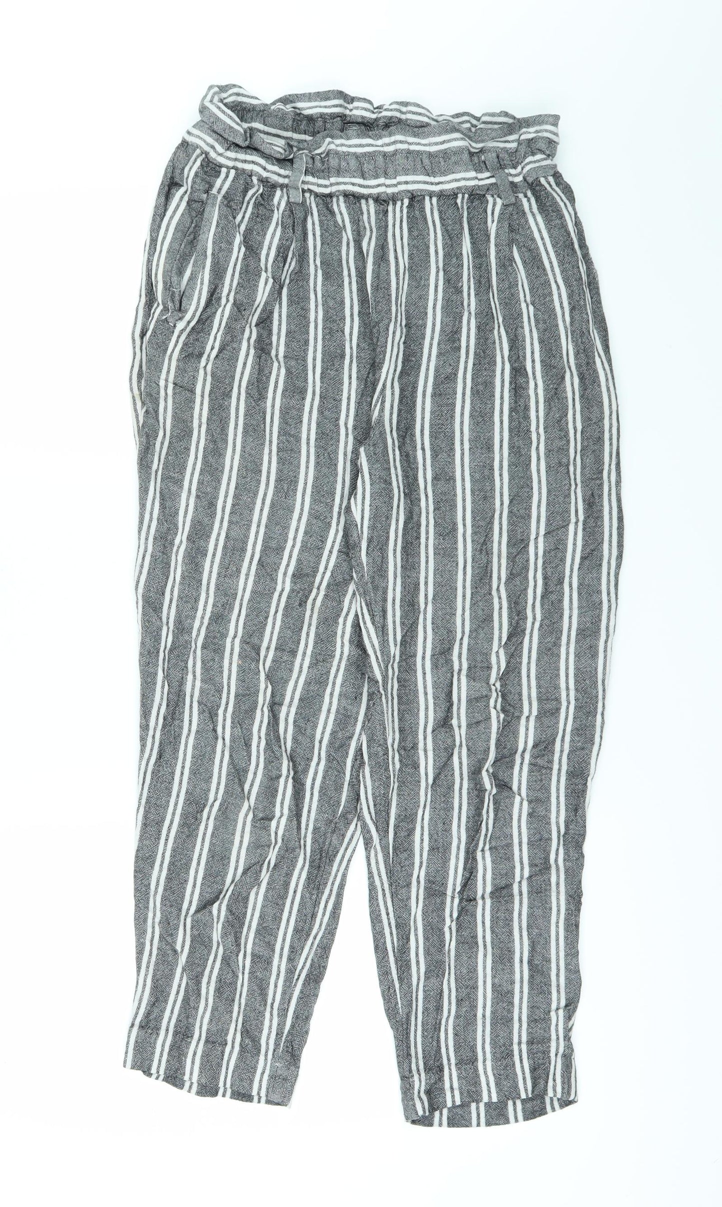 Womens UK Size 8 H&M Regular Fit  Grey Trousers