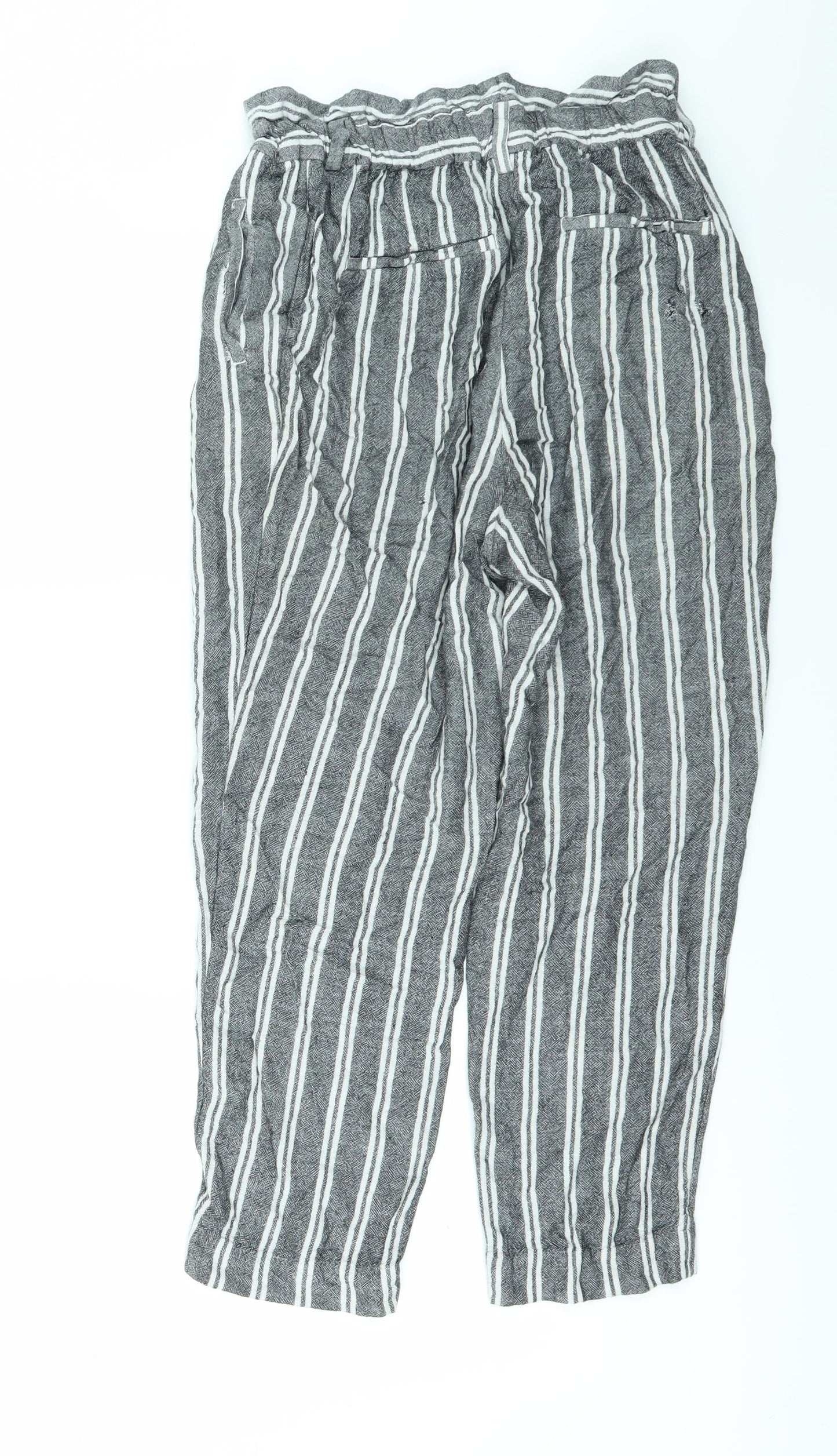 Womens UK Size 8 H&M Regular Fit  Grey Trousers