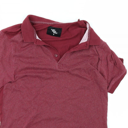 Cedar Wood State Mens Red    Polo Size S