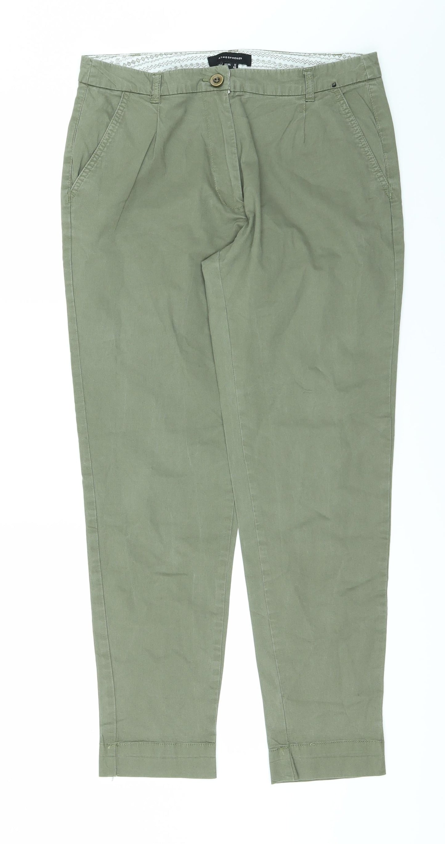 Womens UK Size 12 Atmosphere Regular Fit Skinny Green Jeans