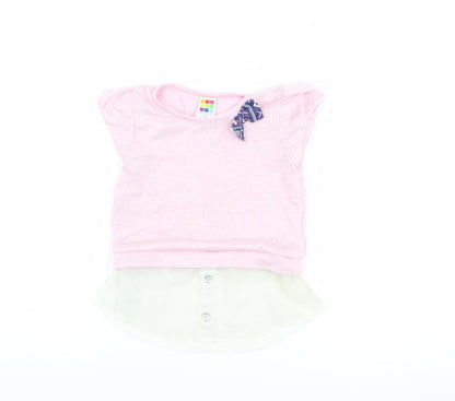 Healthtex Girls Pink   Basic T-Shirt Size 3 Years