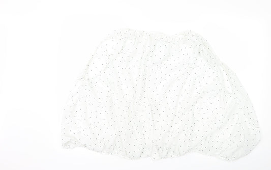 Womens UK Size L Mango White Basic Blouse