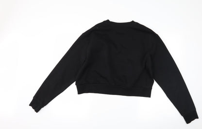 H&M Womens Black   Pullover Sweatshirt Size M
