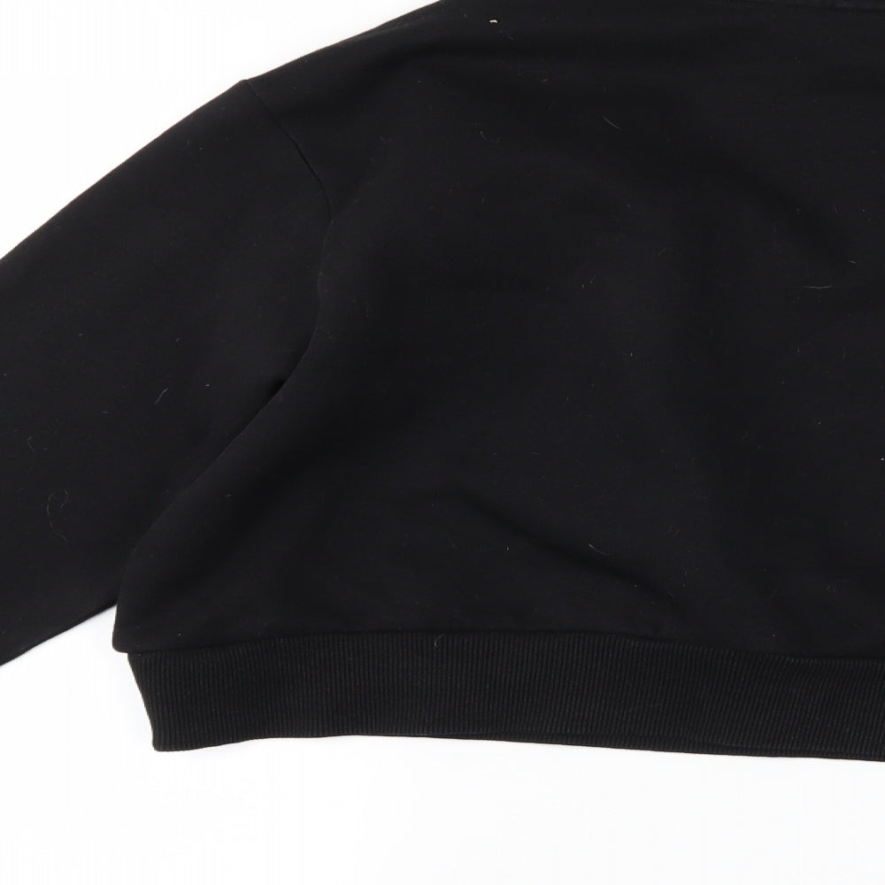 H&M Womens Black   Pullover Sweatshirt Size M