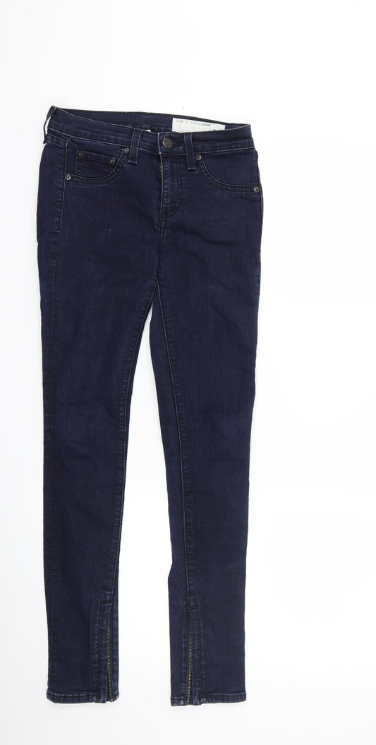 rag & bone Womens Blue  Denim Skinny Jeans Size 24 in L27 in