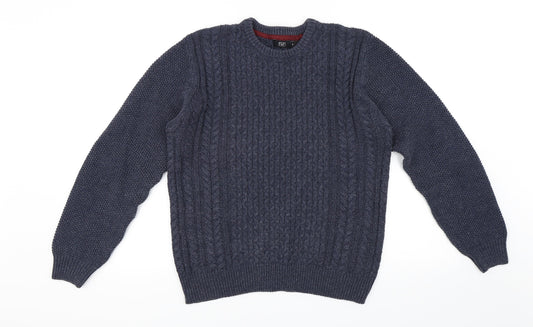 F&F Mens Blue   Pullover Jumper Size S