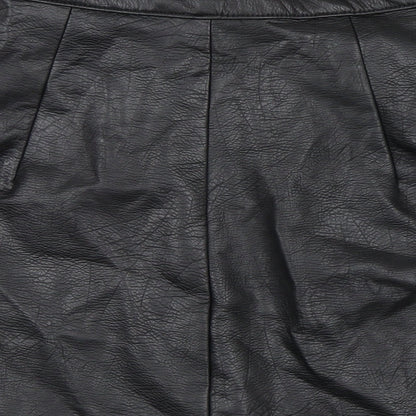 H&M Womens Black   A-Line Skirt Size 6