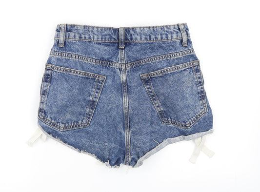 H&M Womens Blue   Hot Pants Shorts Size 8