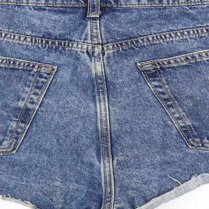 H&M Womens Blue   Hot Pants Shorts Size 8