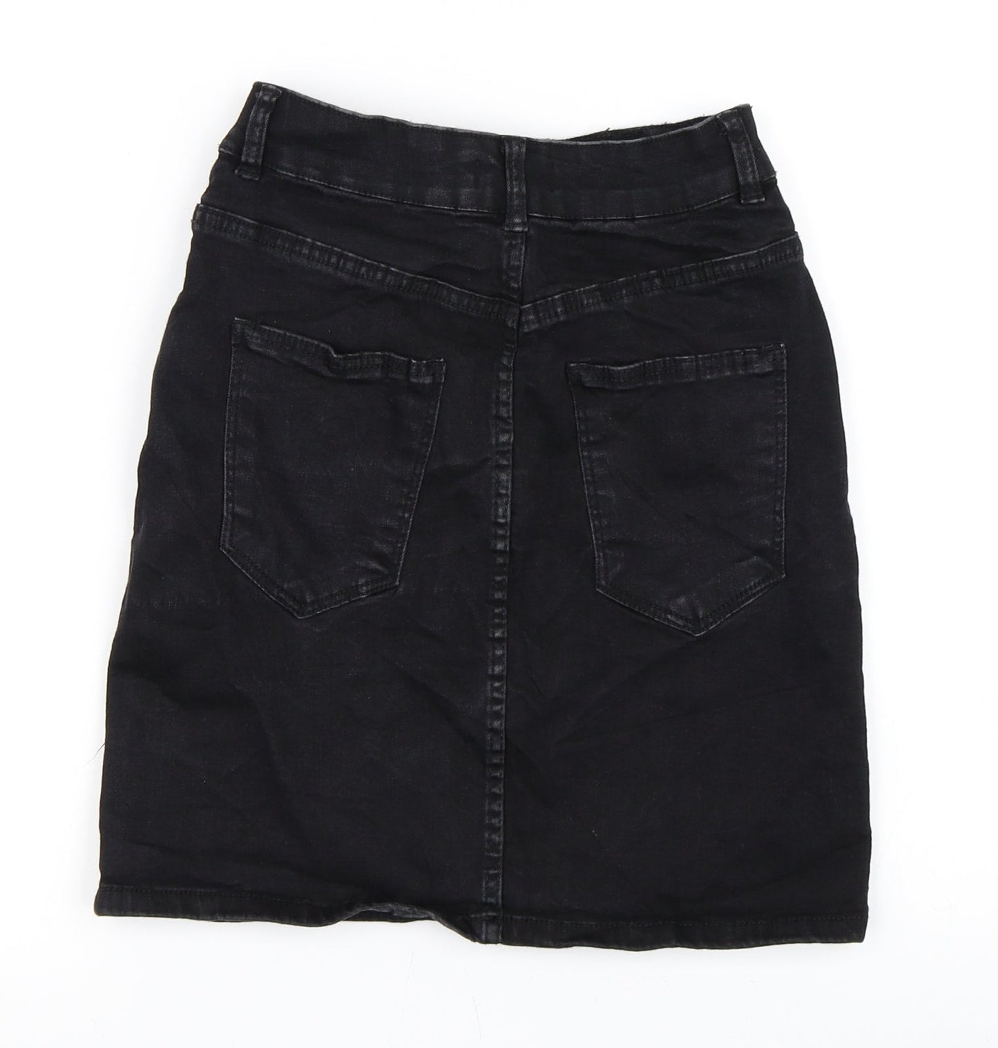 Bershka Womens Black   A-Line Skirt Size 6