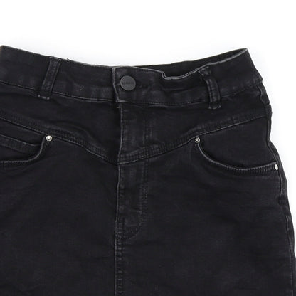 Bershka Womens Black   A-Line Skirt Size 6
