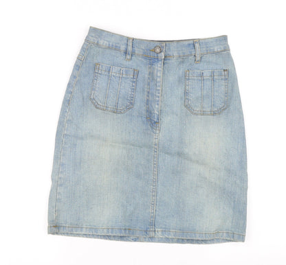 NL Jeans Womens Blue   Straight & Pencil Skirt Size 8