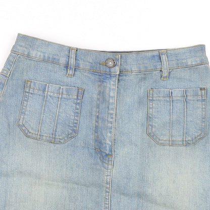 NL Jeans Womens Blue   Straight & Pencil Skirt Size 8