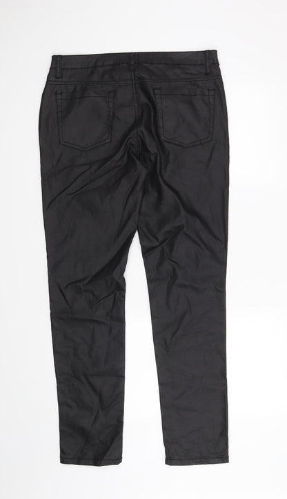 24/7 Authentic Denim Womens Black   Skinny Jeans Size 12 L29 in