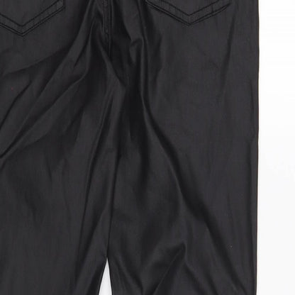 24/7 Authentic Denim Womens Black   Skinny Jeans Size 12 L29 in