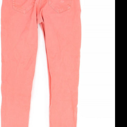 Zara Womens Orange   Skinny Jeans Size 8 L27 in