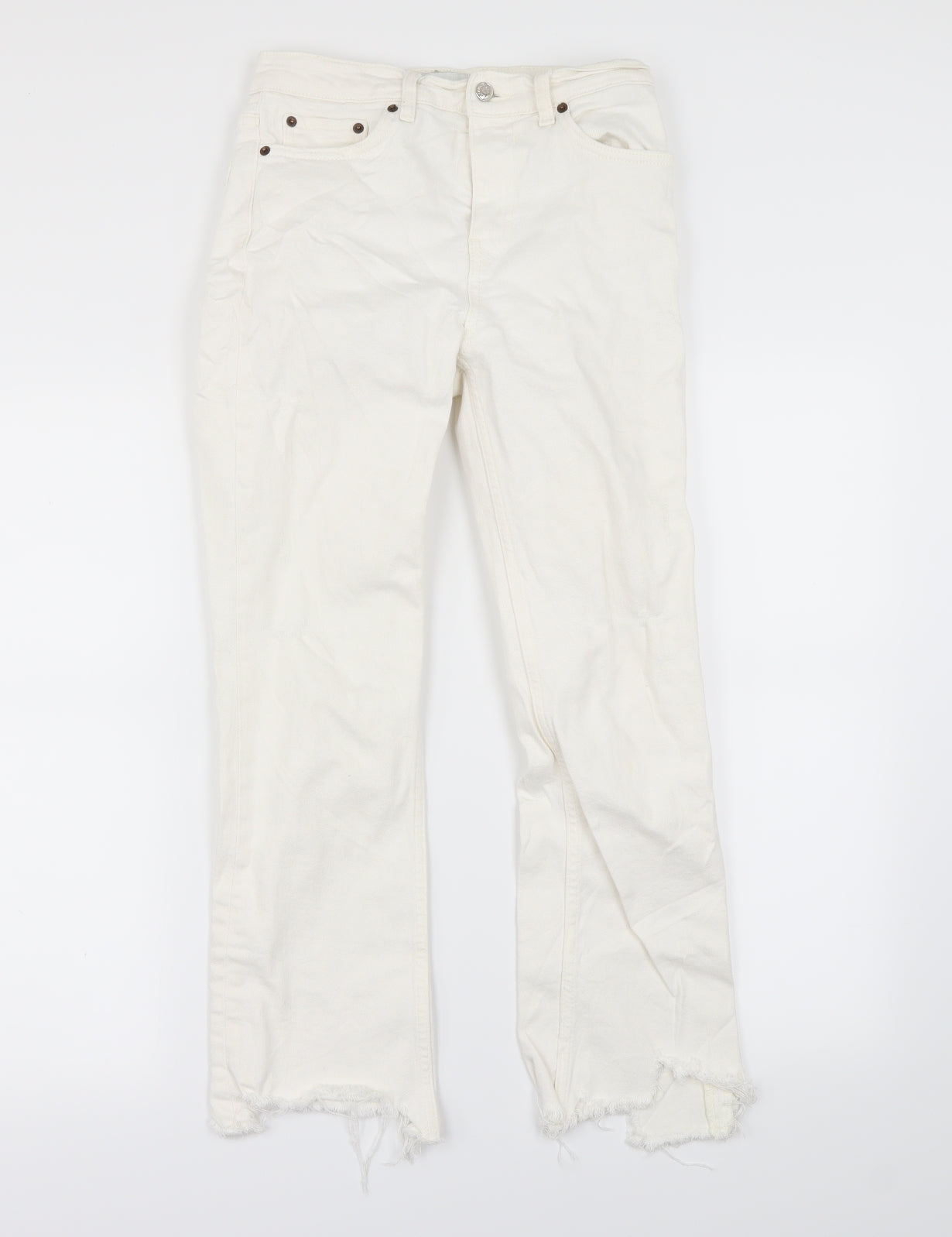 Zara Womens Ivory   Jegging Jeans Size 6 L28 in