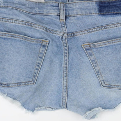 Divided Womens Blue   Cut-Off Shorts Size 8