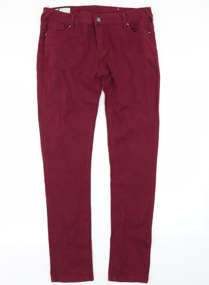 Criminal Damage Womens Purple   Skinny Jeans Size 36 in L28 in