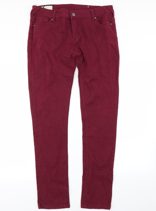 Criminal Damage Womens Purple   Skinny Jeans Size 36 in L28 in