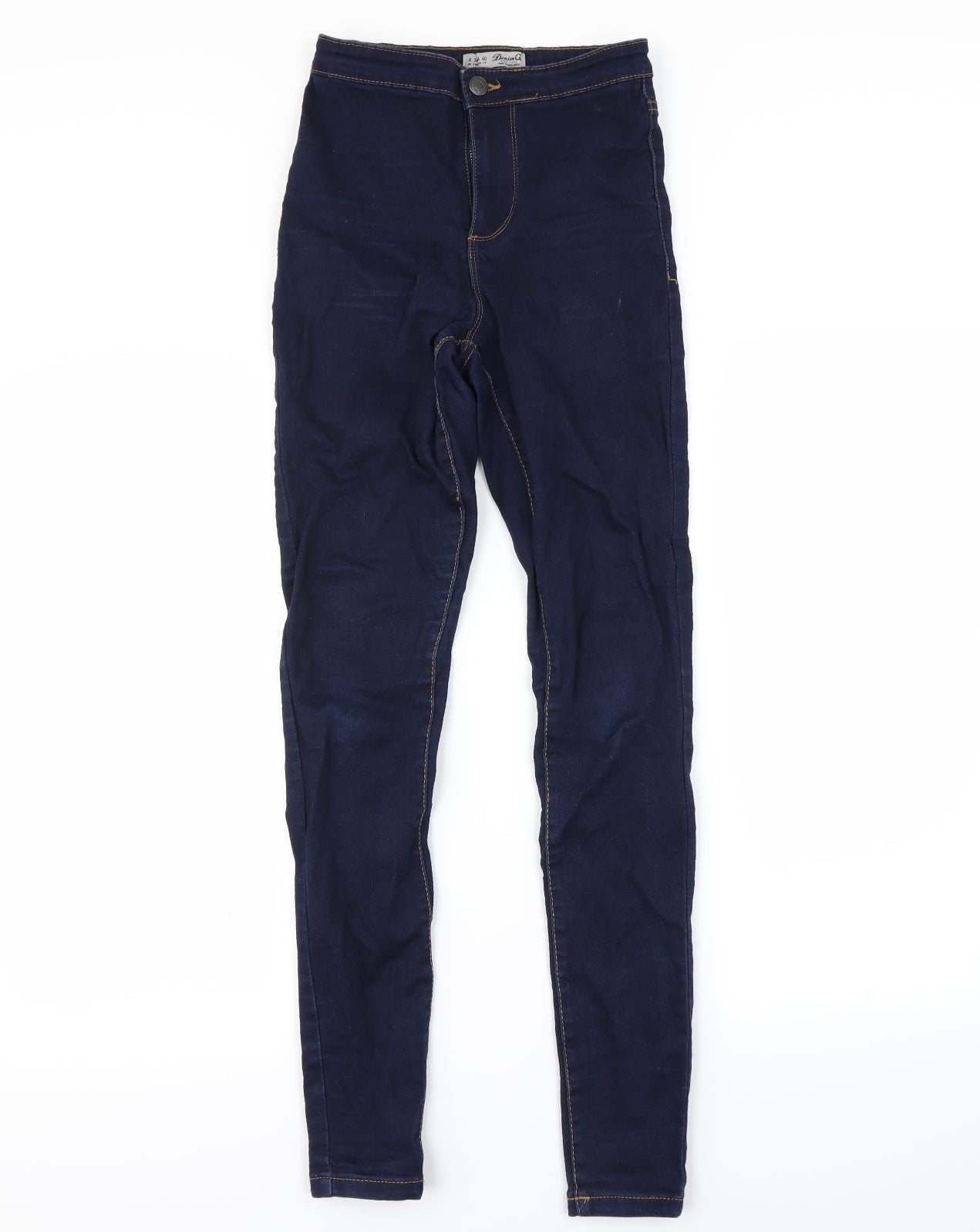 DENIM&co Womens Blue   Skinny Jeans Size 8 L28 in