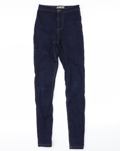 DENIM&co Womens Blue   Skinny Jeans Size 8 L28 in