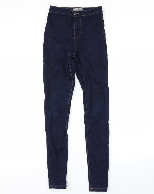 DENIM&co Womens Blue   Skinny Jeans Size 8 L28 in