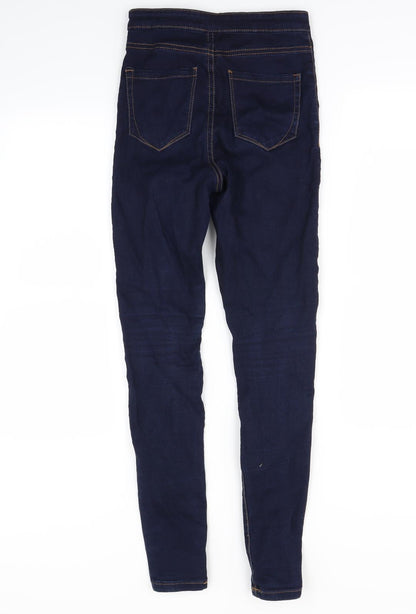 DENIM&co Womens Blue   Skinny Jeans Size 8 L28 in