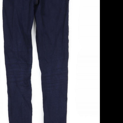 DENIM&co Womens Blue   Skinny Jeans Size 8 L28 in