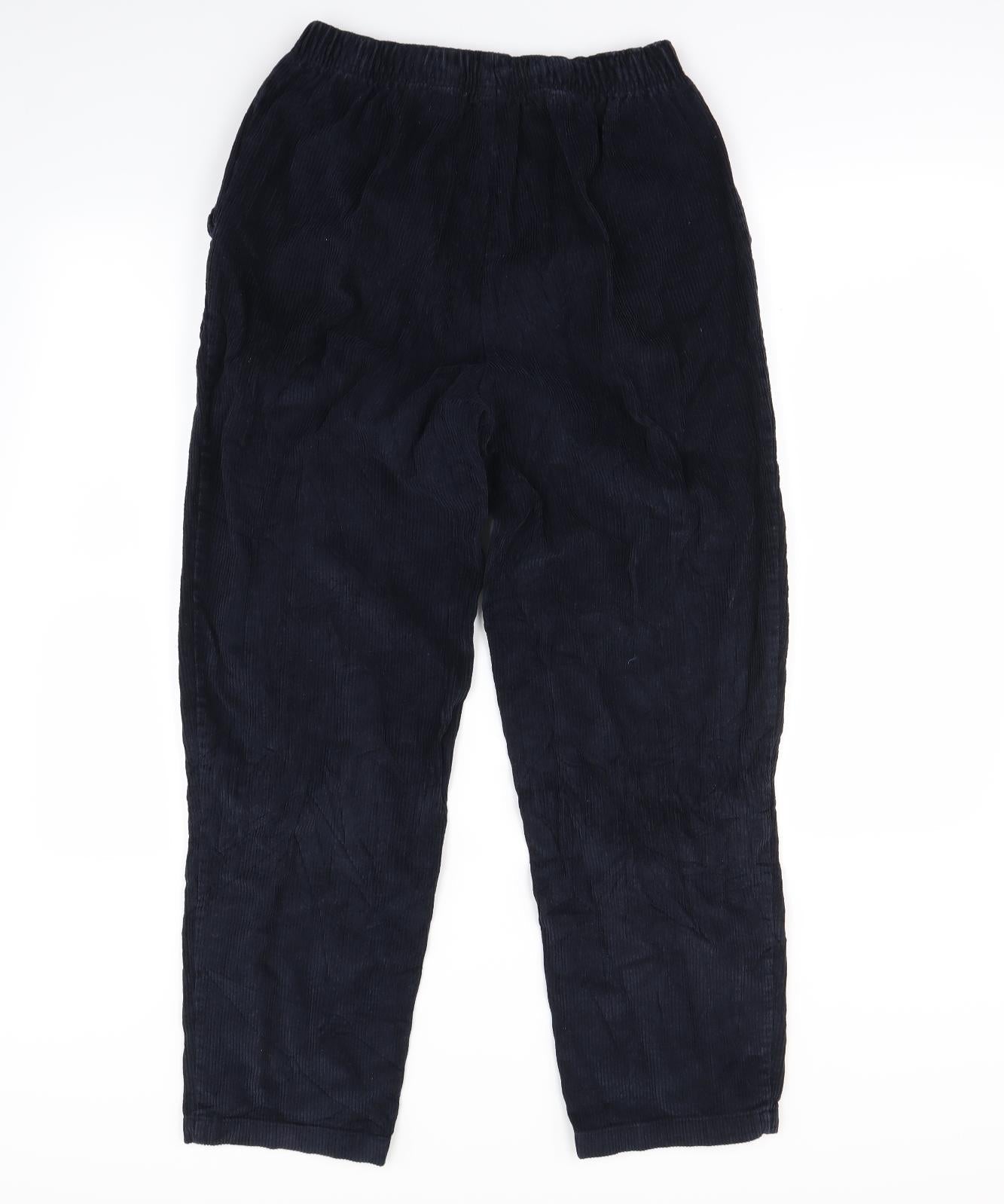 Womens UK Size 12 Preworn Regular Fit  Blue Trousers