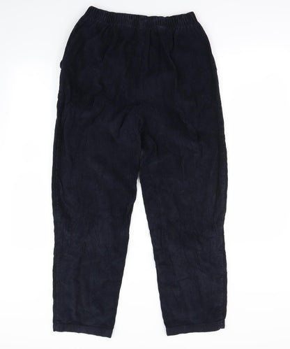 Womens UK Size 12 Preworn Regular Fit  Blue Trousers