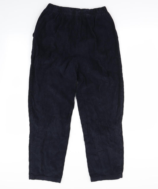 Womens UK Size 12 Preworn Regular Fit  Blue Trousers