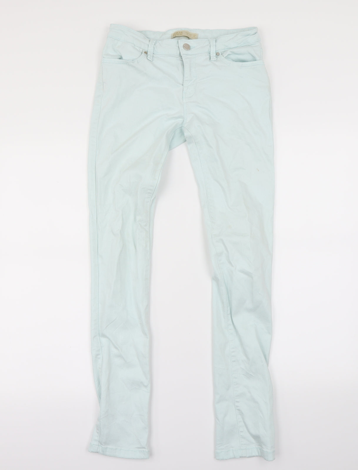 Zara Womens Green   Skinny Jeans Size M L28 in